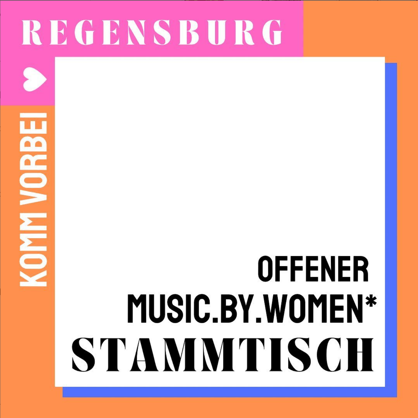 Offener musicBYwomen* Stammtisch | 20.04. | 19 Uhr | Hinterhaus | Regensburg 